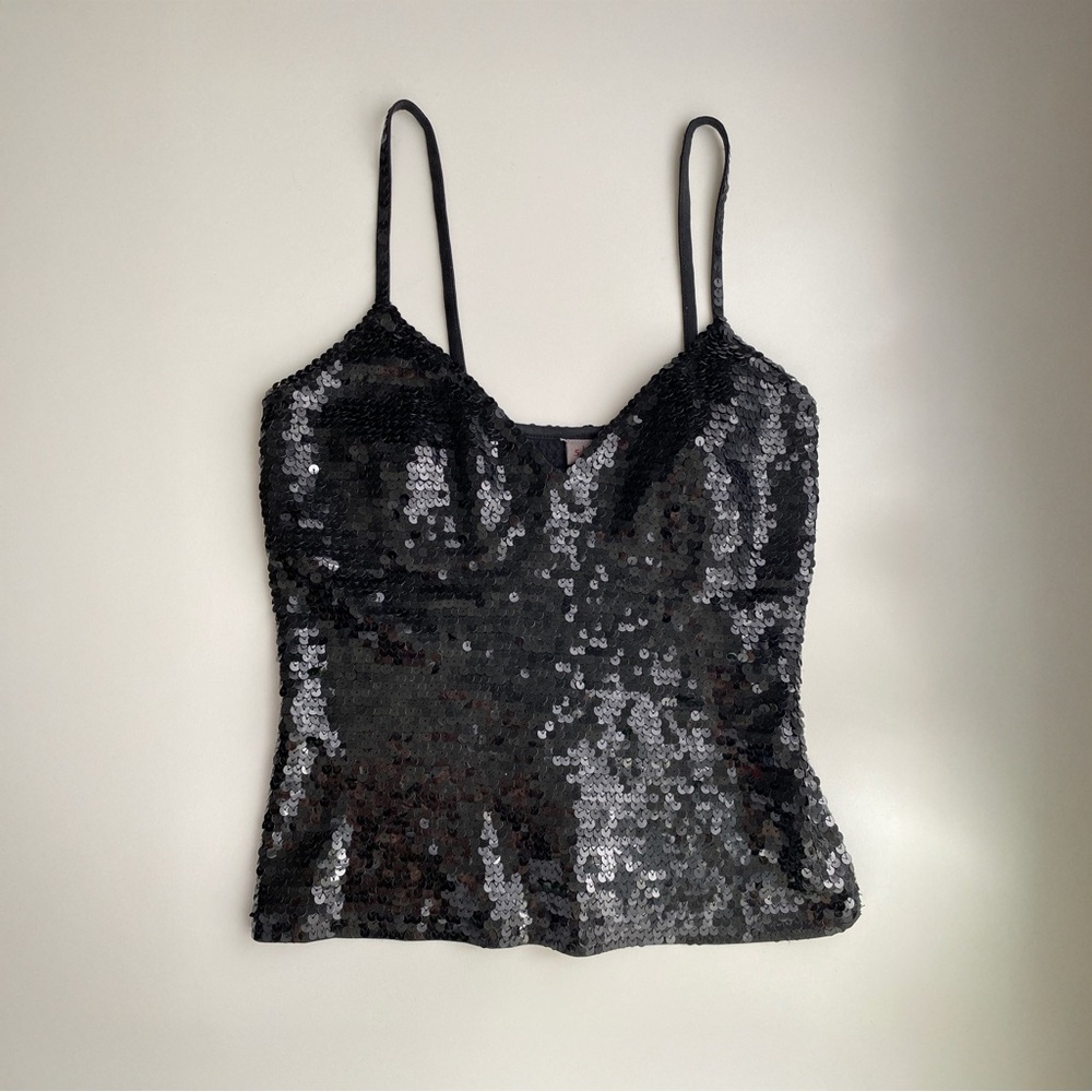 Rare Vintage Silk Sequin Top